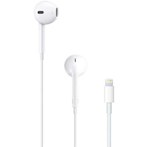 Apple EarPods Headphones with Lightning Connector. Microphone with Built-in Remote to Control Music, Phone Calls, and Volume. Wired Earbuds for iPhone