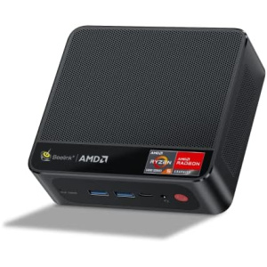 Beelink SER5 Mini PC W-11 Pro Ryzen 5 16GB DDR4 500GB NVMe M.2 SSD Triple Display 4K@60Hz Output, Wi-Fi 6, RJ45, Bluetooth 5.2 Gaming Office Mini Computer