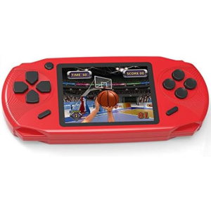 Beijue 16 Bit Handheld Games for Kids Adults 3.0'' Large Screen Preloaded 100 HD Classic Retro Video Games USB Rechargeable Seniors Electronic Game Player Birthday Xmas Present (Red)