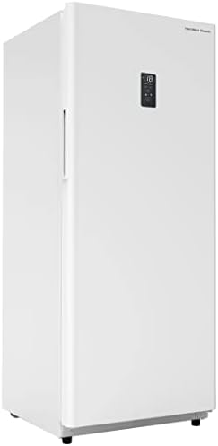 Hamilton Beach HZ4941 14 cu ft Upright Convertible Fridge/Freezer-Frost Free-Reversible Hamilton Beach HZ4941 14 cu ft Upright Convertible Fridge/Freezer-Frost Free-Reversible Door-Removable Glass Shelves-LED Interior Light, White