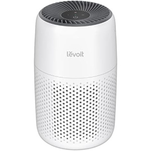 LEVOIT Air Purifiers for Bedroom Home, HEPA Filter Cleaner with Fragrance Sponge for Better Sleep, Filters Smoke, Allergies, Pet Dander, Odor, Dust, Office, Desktop, Portable, Core Mini, White