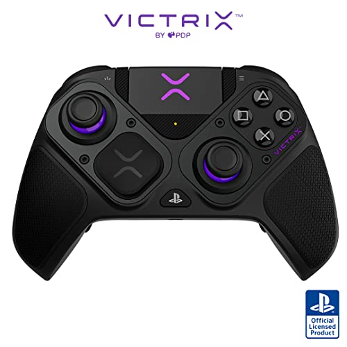 Victrix Pro BFG Wireless Gaming Controller for Playstation 5 / Victrix Pro BFG Wireless Gaming Controller for Playstation 5 / PS5 - Wired or Wireless Power, Mappable Back Buttons, Customizable Triggers/Paddles, App Support (PC)