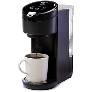 Instant Solo Single Serve Coffee Maker, From the Makers of Pot, K-Cup Pod Compatible Brewer, Includes Reusable & Bold Setting, Brew 8 to 12oz., 40oz. Water Reservoir, Black