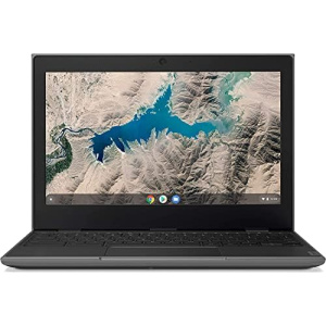 Lenovo 100e 2nd Gen 11.6" Rugged & Spill Resistant Laptop HD Chromebook Laptop, MT8173 CPU, 4GB LPDDR3 RAM, 32GB eMMC TLC SSD, 720P HD Camera, Black, Chrome OS