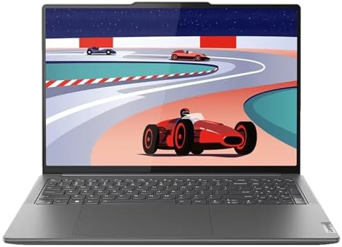 Lenovo Slim Pro 9 16IRP8 | 16" 3.2K 165Hz Touchscreen Lenovo Slim Pro 9 16IRP8 | 16" 3.2K 165Hz Touchscreen | Core i9-13905H | NVIDIA GeForce RTX 4050 | 32GB LPDDR5x RAM | 1TB SSD | Backlit Keyboard | Wi-Fi 6E | Storm Grey | Windows 11 Home (Renewed)