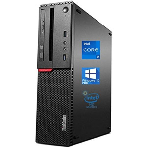 Lenovo ThinkCentre M900 SFF Desktop Computer, Intel Core i7-6700 Upto 4.0GHz, 32GB RAM, 1TB SSD, 4K 2-Monitor Support DisplayPort, HDMI, DVD-RW, AC Wi-Fi, Bluetooth, TDL - Windows 10 Pro (RENEWED)
