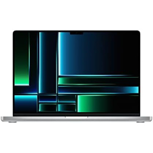 Apple 2023 MacBook Pro laptop M2 Pro chip with 12‑core CPU and 19‑core GPU: 16.2-inch Liquid Retina XDR display, 16GB Unified Memory, 1TB SSD storage. Works with iPhone/iPad; Silver