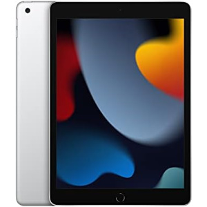 Apple iPad (9th generation): with A13 Bionic chip, 10.2-inch Retina display, 64GB, Wi-Fi, 12MP front/8MP back camera, Touch ID, all-day battery life – Silver