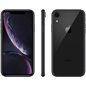 Apple iPhone XR, Fully Unlocked, 64 GB - Black (Renewed)