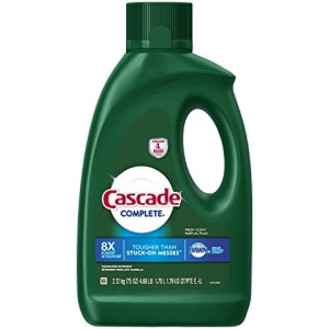 Cascade Complete Dishwasher Detergent Liquid Gel, Fresh Scent, 75 oz