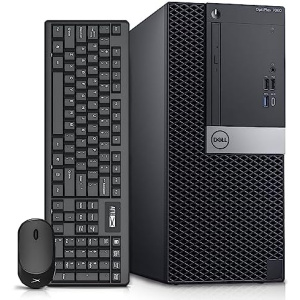 Dell OptiPlex 7060 Tower Computers Desktop Computer Windows 11,i7-8700 3.2GHz,32GB DDR4 Ram 512GB SSD M.2 NVMe SSD,Intel AX210 Built WIFI 6e Bluetooth 5.3, Refurbished Desktop,HDMI,DVD-RW (Renewed)