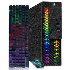 Dell RGB Gaming Desktop Computer, Intel Core I5-8500 up to 4.1GHz, GeForce GT 1030 2G GDDR5, 16GB DDR4, 512G SSD, RGB Keyboard & Mouse, 600M WiFi & Bluetooth 5.0, Win 11 Pro (Renewed)