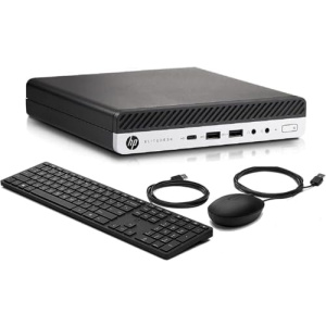 HP EliteDesk 800 G5 High-Performance Mini PC Desktop Computer, 9th Gen Core i5-9500T, 32GB DDR4 RAM, 1TB NVMe SSD, Keyboard & Mouse, WiFi, Bluetooth, Windows 11 Pro (Renewed)