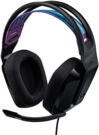 Logitech G335 Wired Gaming Headset, with Flip to Mute Microphone, Logitech G335 Wired Gaming Headset, with Flip to Mute Microphone, 3.5mm Audio Jack, Memory Foam Earpads, Lightweight, Compatible with PC, Playstation, Xbox, Nintendo Switch – Black (Renewed)