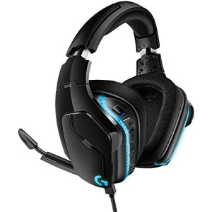Logitech G635 DTS:X 7.1 Surround Sound LIGHTSYNC RGB PC Gaming Headset, Pro-G 50 mm drivers DTS Headphone:X 2.0 surround, Gaming Headset with Full & Cinematic Sound (Renewed)