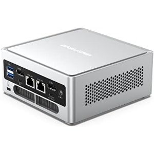 MINISFORUM NAB6 Mini PC 12th Gen Core i7-12650H(10C/16T) Mini Computer 32G RAM+1TB SSD, Expandable HDD Slot, HDMI×2+USB-C×2 4K@60Hz Outputs, Intel UHD Graphics Desktop Computer (Renewed)