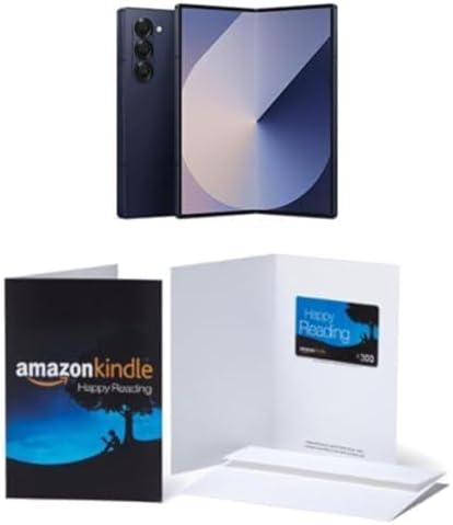 SAMSUNG Galaxy Z Fold 6 AI Cell Phone + $300 SAMSUNG Galaxy Z Fold 6 AI Cell Phone + $300 Amazon Gift Card + Large Storage Launch Bundle 512GB Unlocked Android Smartphone, Circle to Search, AI Photo Edits, US Version, 2024, Navy