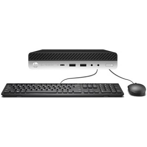HP EliteDesk 800 G3 Mini Desktop Computer, Intel Quad-Core i5-6500T, 16GB DDR4 RAM, 256GB SSD, Keyboard&Mouse, VGA, DP, Windows 10 Pro (Renewed)