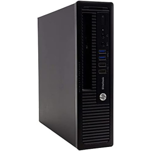 HP Elitedesk 800 G1 Ultra-Slim Desktop Computer, Intel i7-4770s up to 3.9 GHz, 8GB RAM, 240GB SSD, DVD, Windows 10 Professional 64 Bit (Renewed)