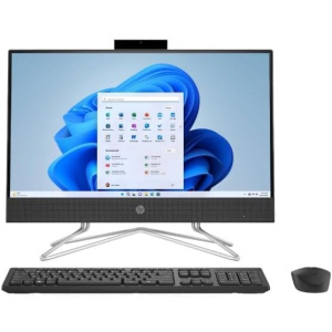 Hewlett Packard HP 22-dd0153w 21.5"" FHD All-in-One Intel Pentium Silver J5040 2.0GHz 8GB RAM 128GB SSD Windows 11 Home S Mode Black (Renewed)
