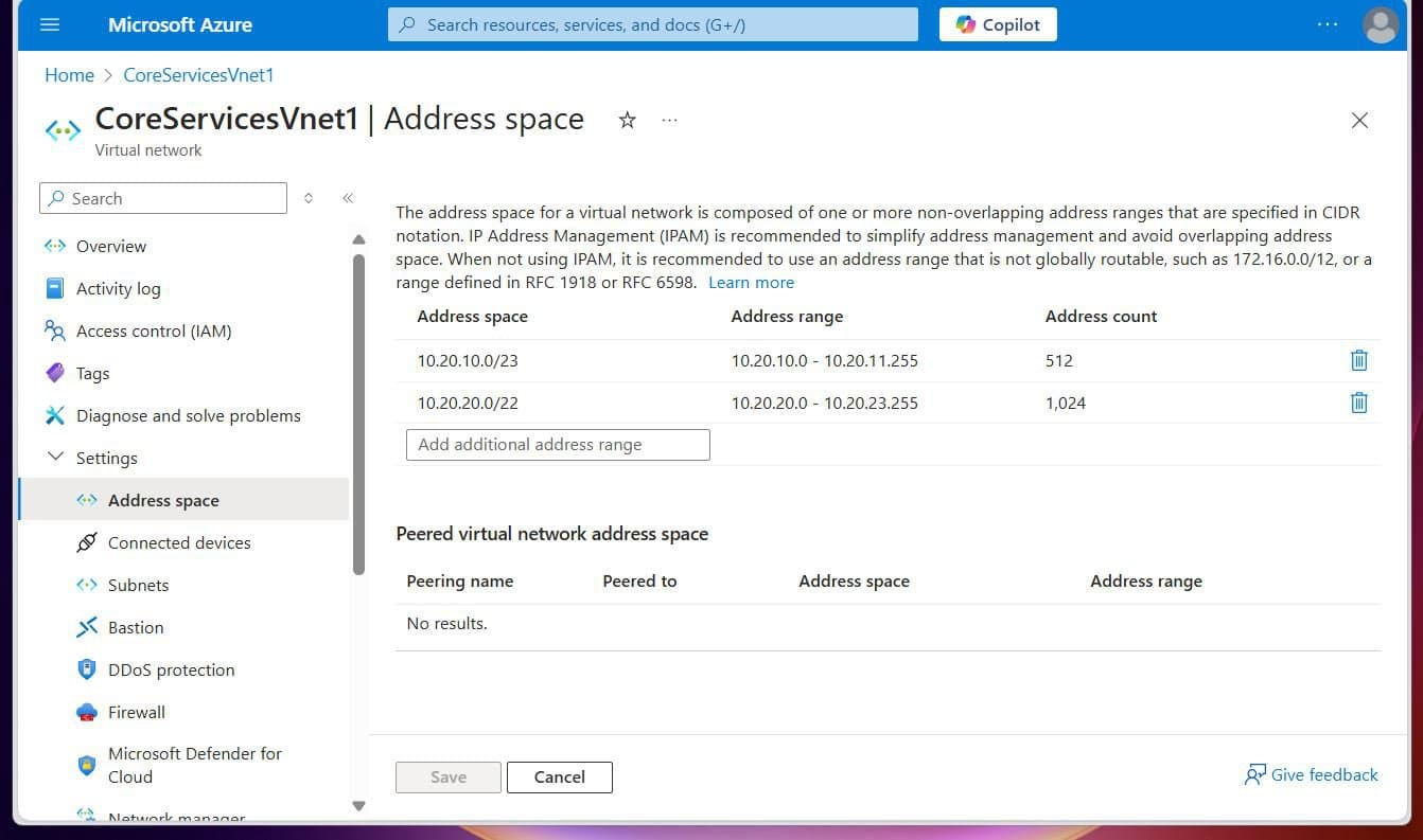How to Design Private IP Addressing for Azure vNET Subnets