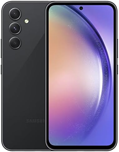 SAMSUNG Galaxy A54 5G | 128GB | 6.4” Fluid Display SAMSUNG Galaxy A54 5G | 128GB | 6.4” Fluid Display Screen | Hi Res Camera | 5,000 mAH huge Battery| US Version | 2023 Model | Unlocked Android Smartphone | Awesome Black (Renewed)