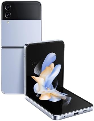 SAMSUNG Galaxy Z Flip 4 Factory Unlocked SM-F721U1 256GB Blue SAMSUNG Galaxy Z Flip 4 Factory Unlocked SM-F721U1 256GB Blue (Renewed)