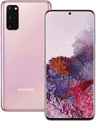 Samsung Galaxy S20 5G, 128GB, Cloud Pink - GSM Carriers Samsung Galaxy S20 5G, 128GB, Cloud Pink - GSM Carriers (Renewed)