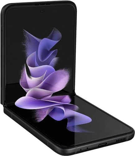 SAMSUNG Galaxy Z Flip 3 5G, US Version, 256GB, Phantom SAMSUNG Galaxy Z Flip 3 5G, US Version, 256GB, Phantom Black - Unlocked (Renewed)