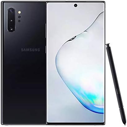 Samsung Galaxy Note 10+ Plus (5G) Single-SIM SM-N976U 256GB Factory Samsung Galaxy Note 10+ Plus (5G) Single-SIM SM-N976U 256GB Factory Unlocked 5G Smartphone - (Aura Black) (Renewed)