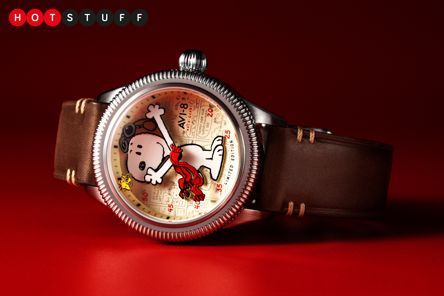 AVI-8 and Peanuts team up for the Snoopy Flying Ace watch collection, and I want all five