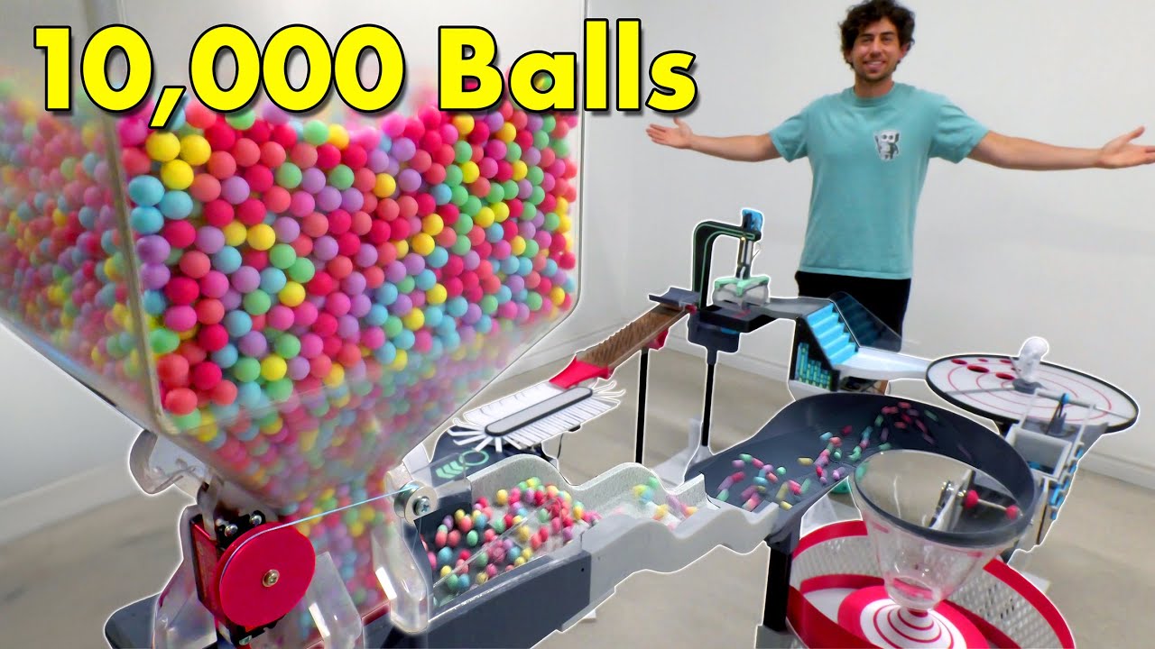 Making a 10,000 Marble Machine Inspired by Digital Simulations