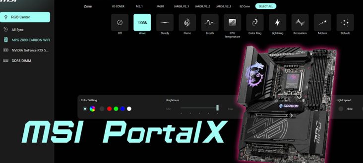MSI launches Portal X, a web-based RGB control tool